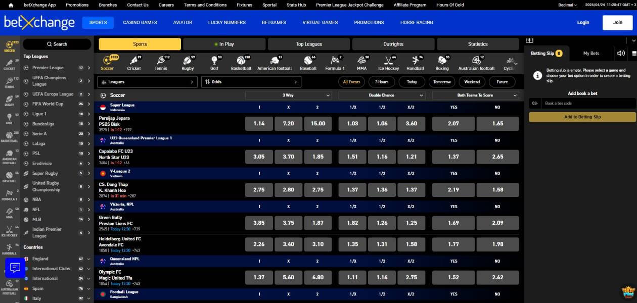 BetXchange sports betting South Africa